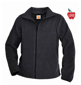 Embroidered Charcoal Grey Full Zip Fleece Jacket #6202 Grades PS-8