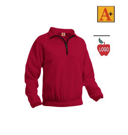 Embroidered Lipstick Quarter Zip Fleece Pullover Jacket #6235 Grades 6-8