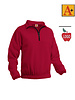 Embroidered Lipstick Quarter Zip Fleece Pullover Jacket #6235 Grades 6-8
