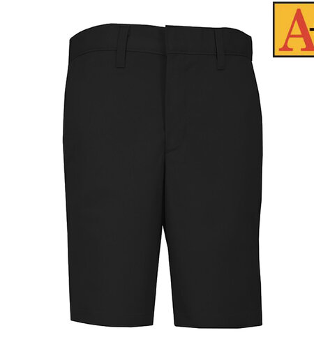 School Apparel Boys Black Plain Front Stretch Shorts #7897 Grades PS-8