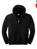 Heat Press Black Full Zip Hood Sweatshirt #18600