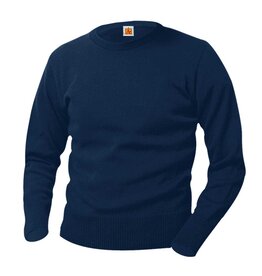 School Apparel Jersey Crew Neck Long Sleeve Pullover Sweater #6530