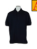 School Apparel Navy Short Sleeve Pique Polo #8761