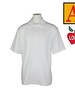 Embroidered White Short Sleeve Jersey Polo #8320