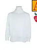 Embroidered White Long Sleeve Jersey Polo #8326
