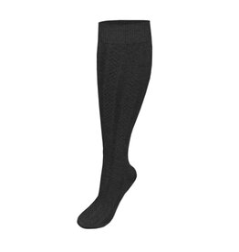 School Apparel Cable Knit Knee High Sock, Black, 3 Pack #SC25