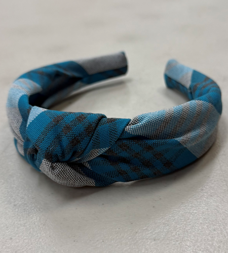 EE Dee Trim Knotted Headband FBE301 Plaid 965