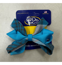 EE Dee Trim Carnival Hair Bow FBE67 Plaid 965