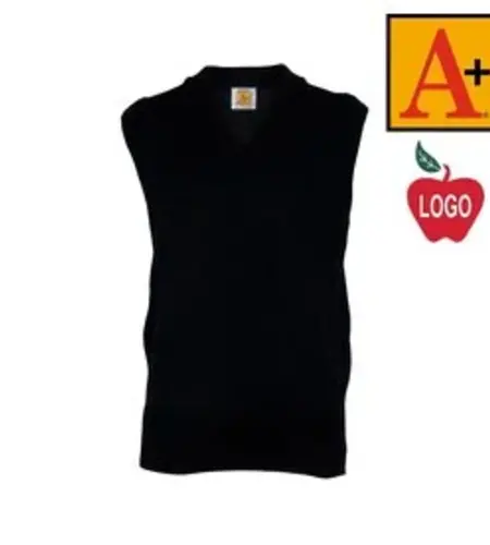 Embroidered Navy Sweater Vest #6600 Grades TK-8
