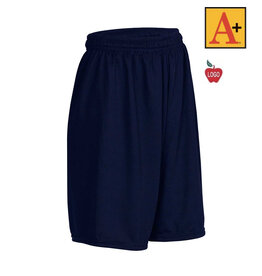 Heat Press Navy Mesh Shorts #6212 Grades K-8