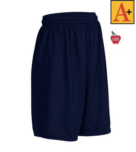 Heat Press Navy Mesh Shorts #6212 Grades K-8