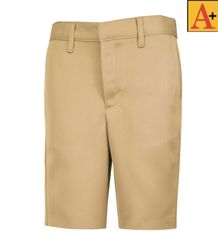 School Apparel Khaki Performance Shorts, Alexander Fit Boys Sizes #7137