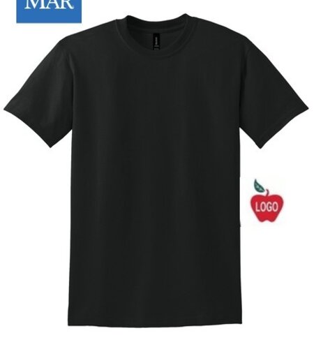 Heat Press Black T-Shirt #8000 Grades TK-8