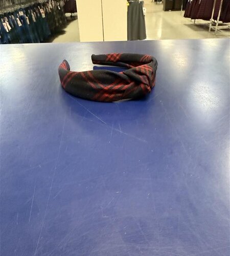 EE Dee Trim Knotted Headband FBE301 Plaid 6B