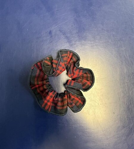 EE Dee Trim Hair Scrunchie FBE17 Plaid 6B