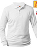 Embroidered 8326 White LS Polo Shirt With Logo