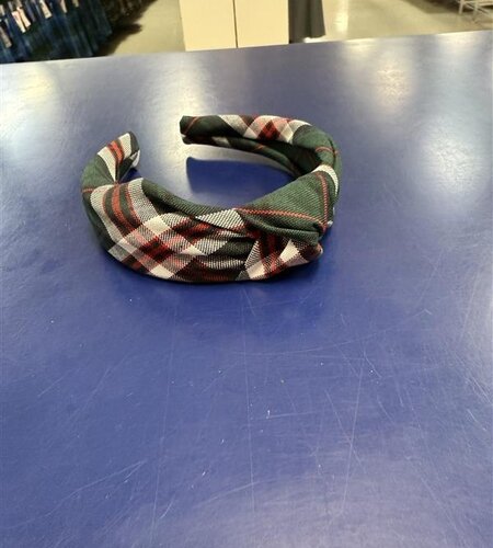 EE Dee Trim Knotted Headband FBE301 Plaid 3B