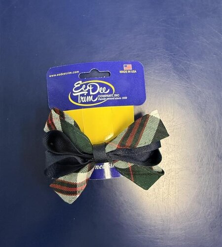 Carnival Hair Bow FBE67 Plaid 3B