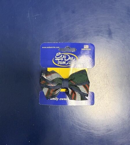 Mini Hair Bow FBE1M Plaid 3B