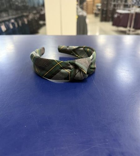 EE Dee Trim Knotted Headband FBE301 Plaid 1A