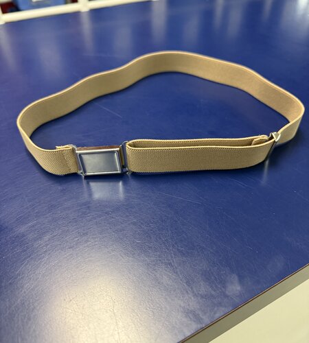 EE Dee Trim Khaki Elastic Magnetic Belt #FBE37M