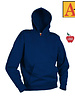 Embroidered Navy Blue Hooded Sweatshirt #6246-1817-Grade JK-8