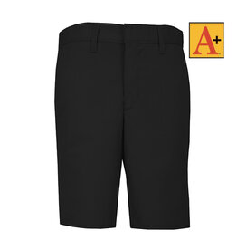 School Apparel Black Twill Shorts, Alexander Fit Mens Sizes #7130M