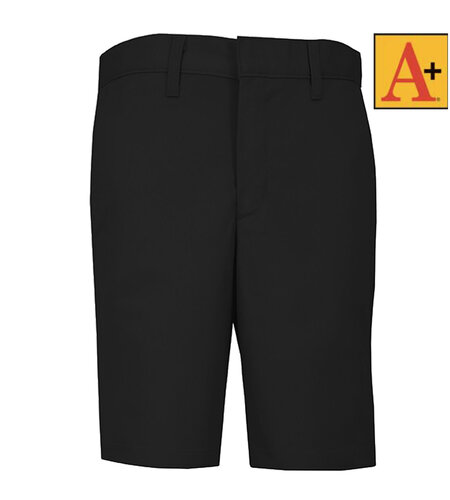 School Apparel Black Twill Shorts, Alexander Fit Mens Sizes #7130M