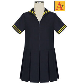 School Apparel Navy Sailor Dress with Yellow Trim #1571TTR