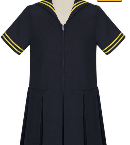 School Apparel Navy Sailor Dress with Yellow Trim #1571TTR