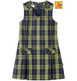 School Apparel V-Neck Jumper #1197PP Plaid 915