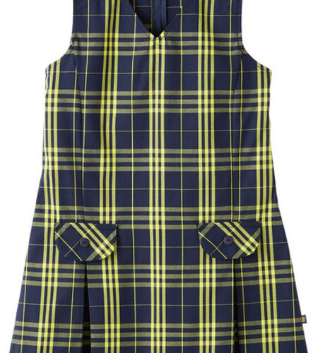 School Apparel V-Neck Jumper #1197PP Plaid 915