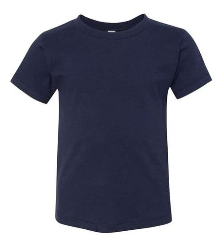 Heat Press Navy Cotton Tee Shirt - Toddler Sizes Only #3001