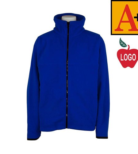 Embroidered Royal Full Zip Fleece Jacket #6202-1826-Grade PRESCHOOL-8