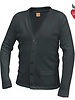 Embroidered Charcoal Grey Cardigan Sweater #6300 With Middle School Logo