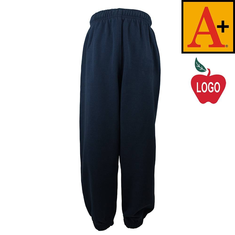School Apparel A+ Navy Blue Sweatpants #6252 - Merry Mart Uniforms