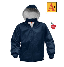 Embroidered Navy Nylon Jacket #6225