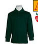 Embroidered Green Long Sleeve Interlock Polo #8326-1842-Grade 2-8