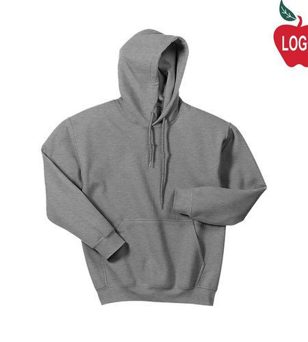 Heat Press Sport Grey Hooded Pullover Sweatshirt #18500-1840