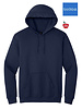 Embroidered Navy Hooded Sweatshirt With Anniversary Logo #18500