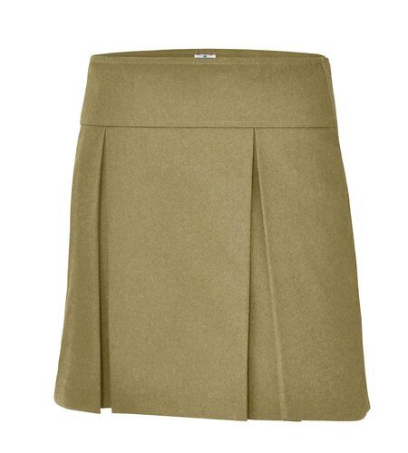 School Apparel Box Pleat Khaki Skort #1106BT