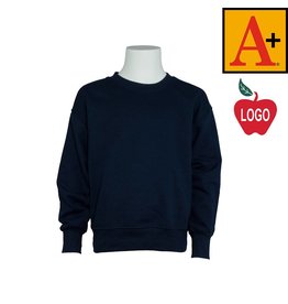 Embroidered Navy Blue Crewneck Sweatshirt #6254-1841-Grade TK-8