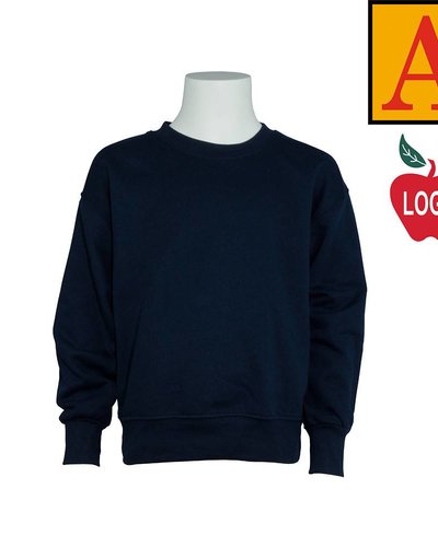 Embroidered Navy Blue Crewneck Sweatshirt 6254 1841 Grade TK 8