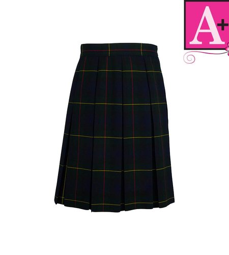 School Apparel Belair Plaid Box Pleat Skirt #1945PP