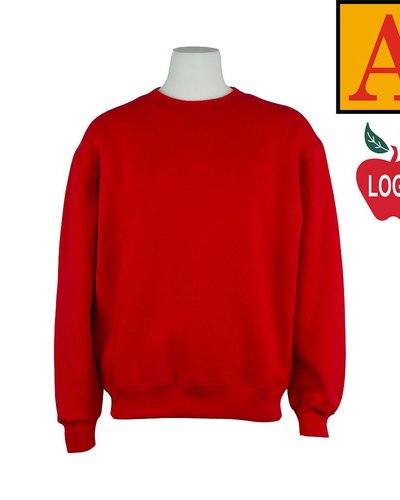 red crewneck