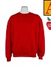 Embroidered Red Crewneck Sweatshirt #6254-1854