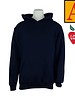 Heat Press Navy Blue Hooded Pullover Sweatshirt #6246-1842-Grade JR.K-8