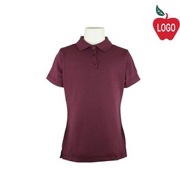 Embroidered Wine Short Sleeve Interlock Polo #7771