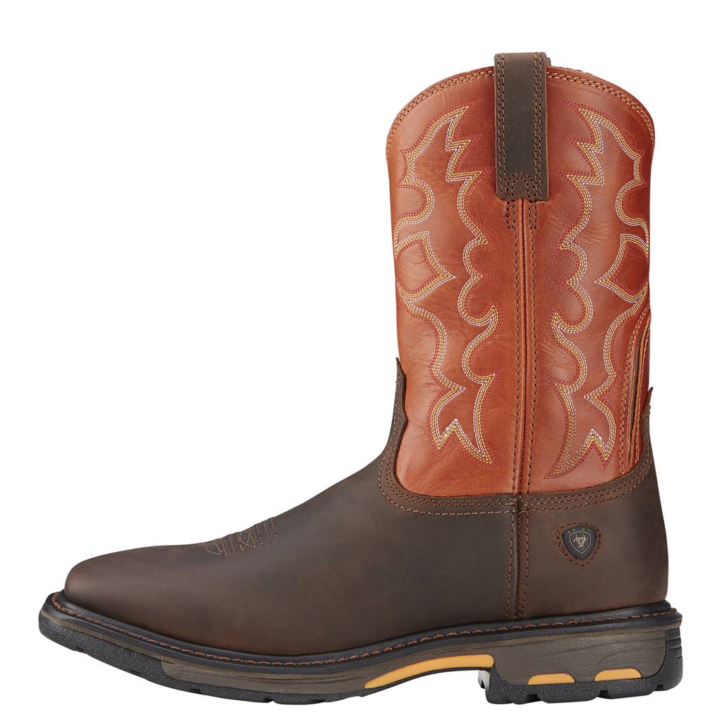 ariat men's workhog 8 lace up composite work boots