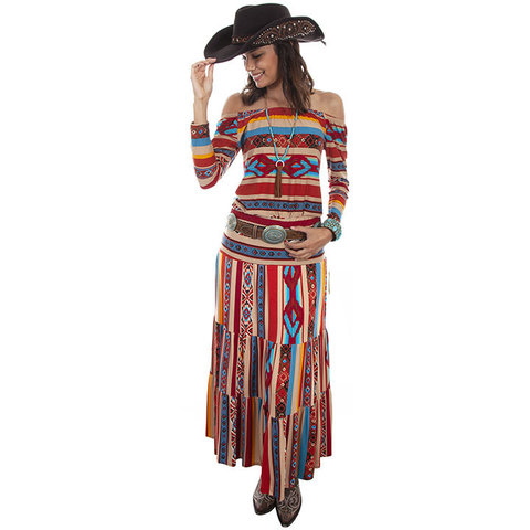serape maxi skirt
